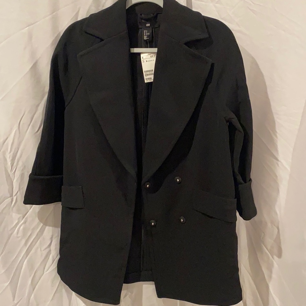 H&M Black Oversized Blazer